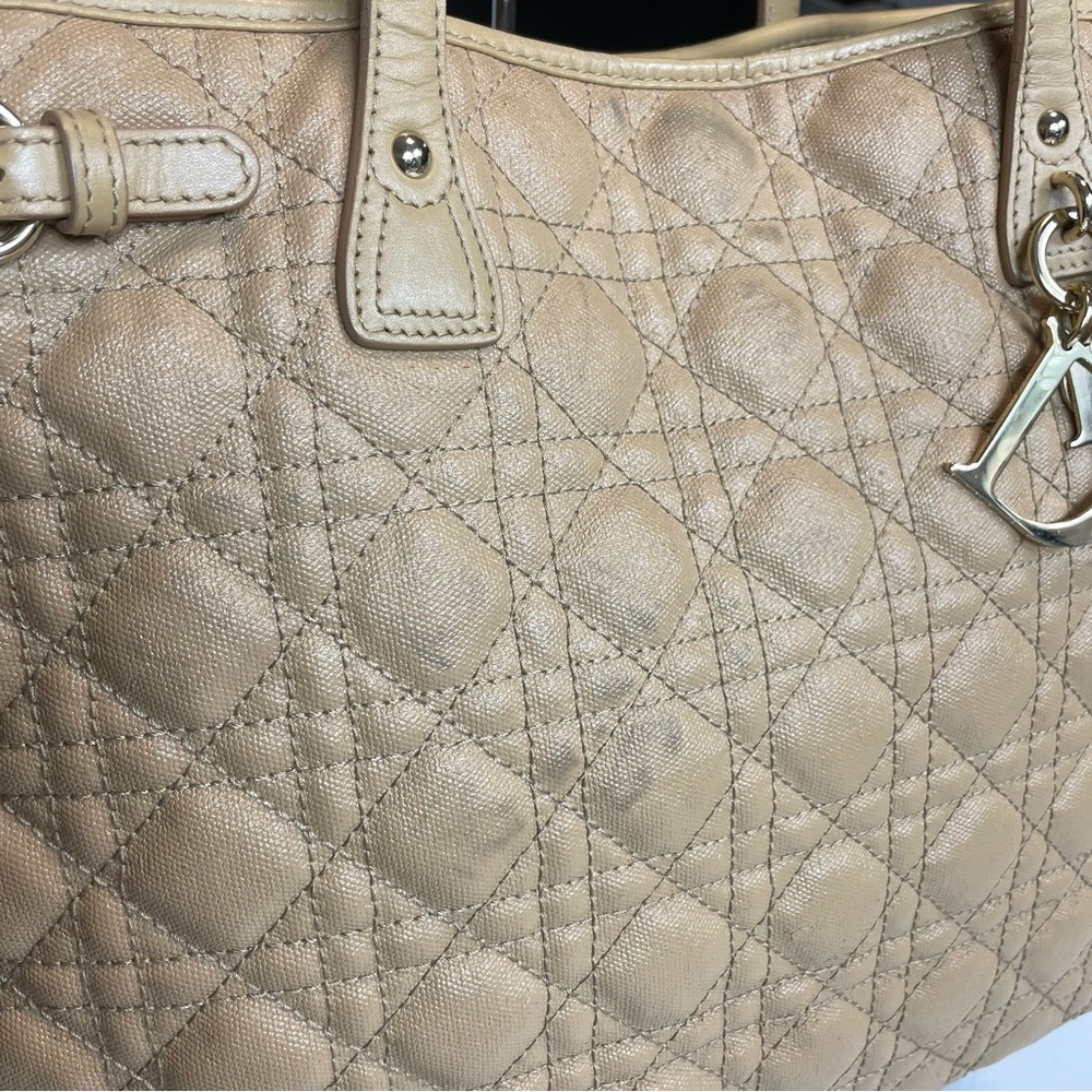 ❗️LAST CHANCE❗️Christian Dior Authentic Panarea Cannage Convertible Quilted Tote - Picture 16 of 17